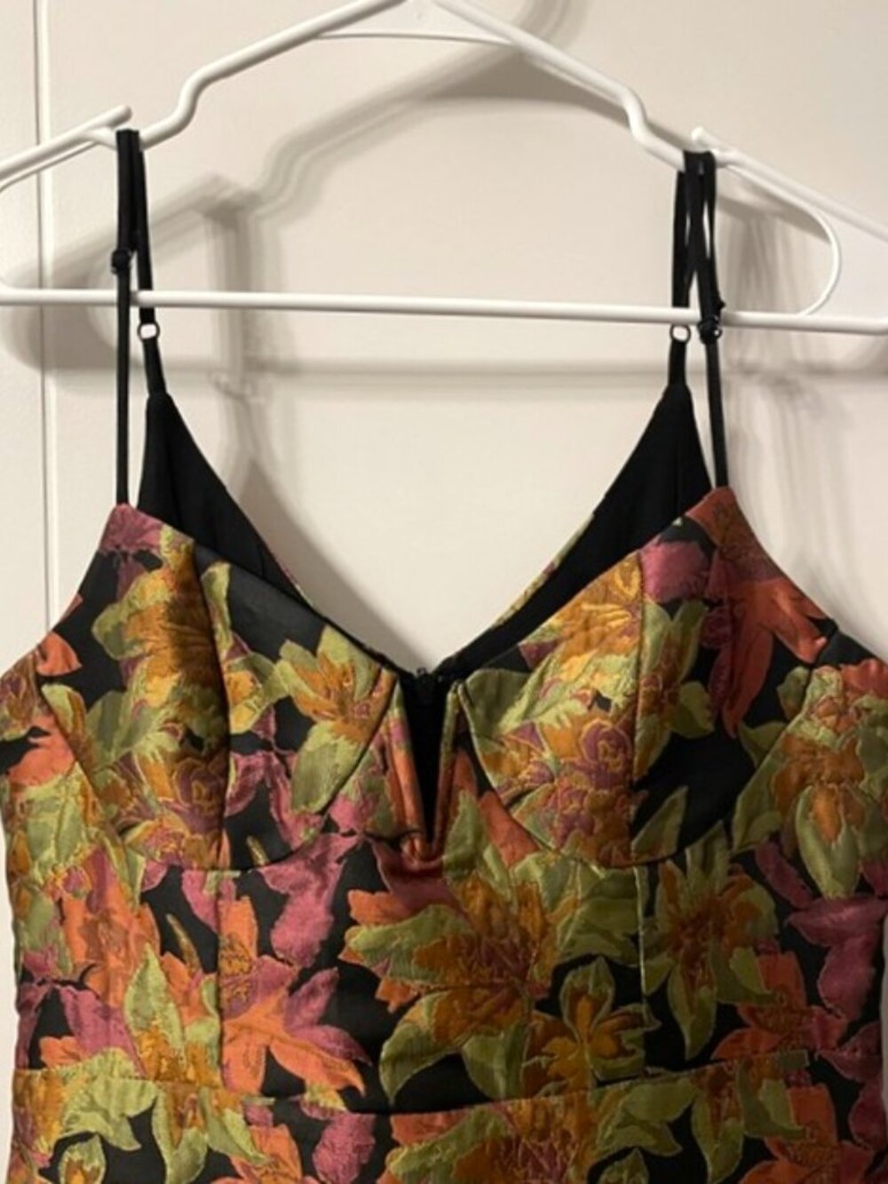 NWT Lulus Ready for Festivities Floral Jacquard Mini Dress Size Small - Picture 6 of 16